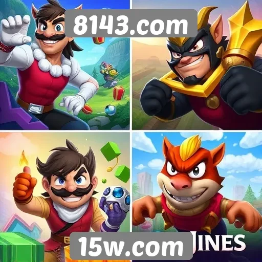 Comparação de jogos populares disponíveis no 8143.com